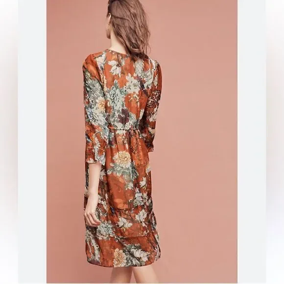 HEMANT & NANDITA  Zeri Peasant Dress​ - Picture 2 of 16